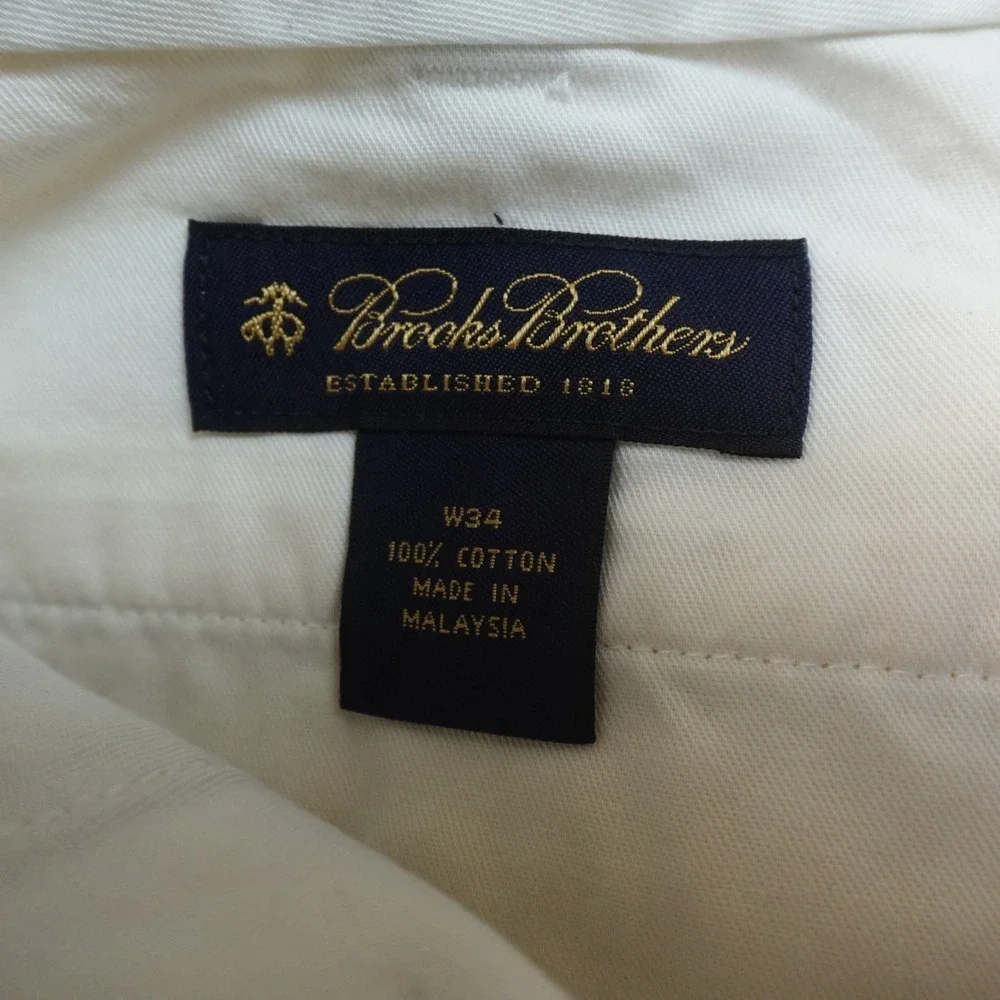 Brooks Brothers Shorts Mens 34 Multicolor Colorblock Flat Front Chino Golf Dad